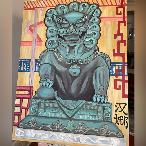 Original Art “Fu Dog” 2022 - Picture 4 of 5